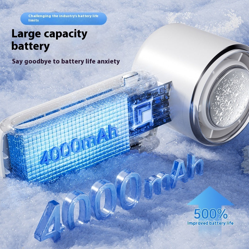 Gadgets Shack Handheld Fan – Adjustable Speeds, Foldable Design & Ice Pack for Instant Chill