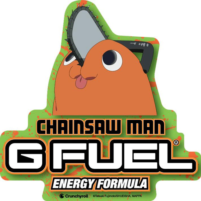 G FUEL X Chainsaw Man Devil Hunter Collector Box Strawberry Limeade Beverage with Chainsaw Man Shaker Cup & Pochita Sticker - Sport